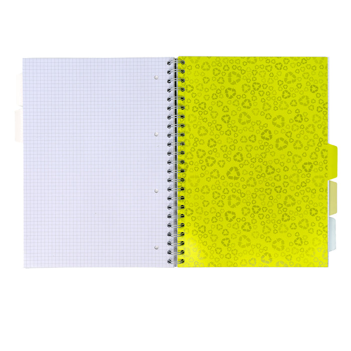 Pukka Pads A4 5x5 kariertes recyceltes Projektbuch – 3er-Pack