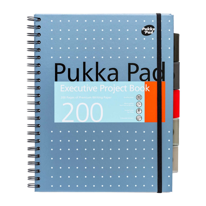 Pukka Pads Cahiers de projets exécutifs A4 lignés métallisés - Assortiment de 3