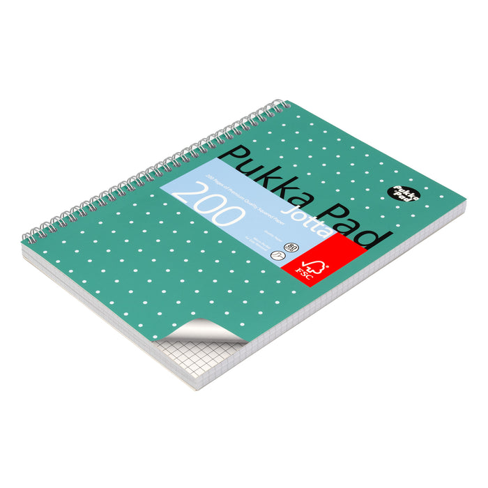 Pukka Pads Metallic 5x5 Carnet B5 Jotta Carnet - Paquet de 3