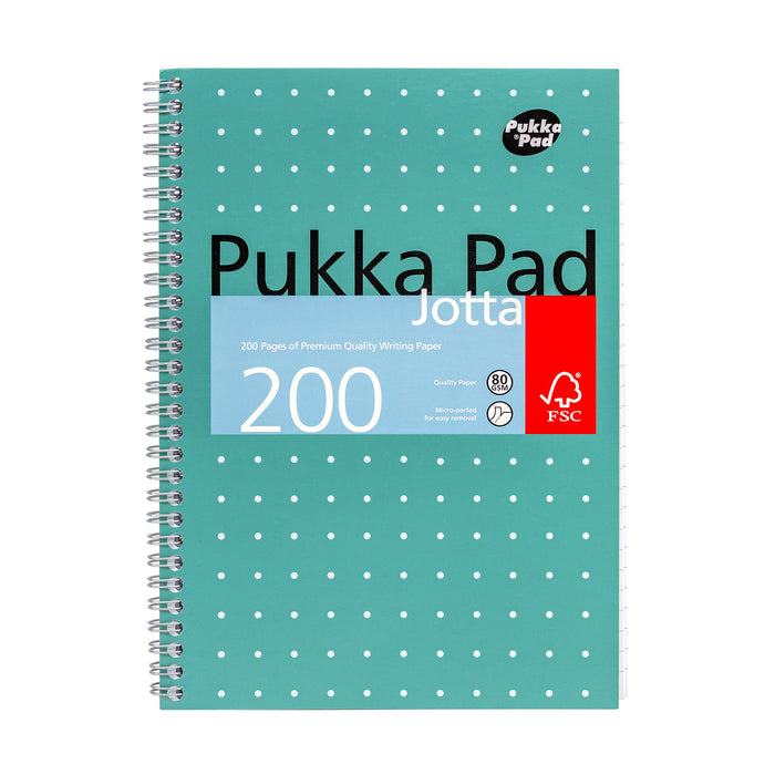 Pukka Pads Carnet Jotta B5 ligné métallisé - Lot de 3