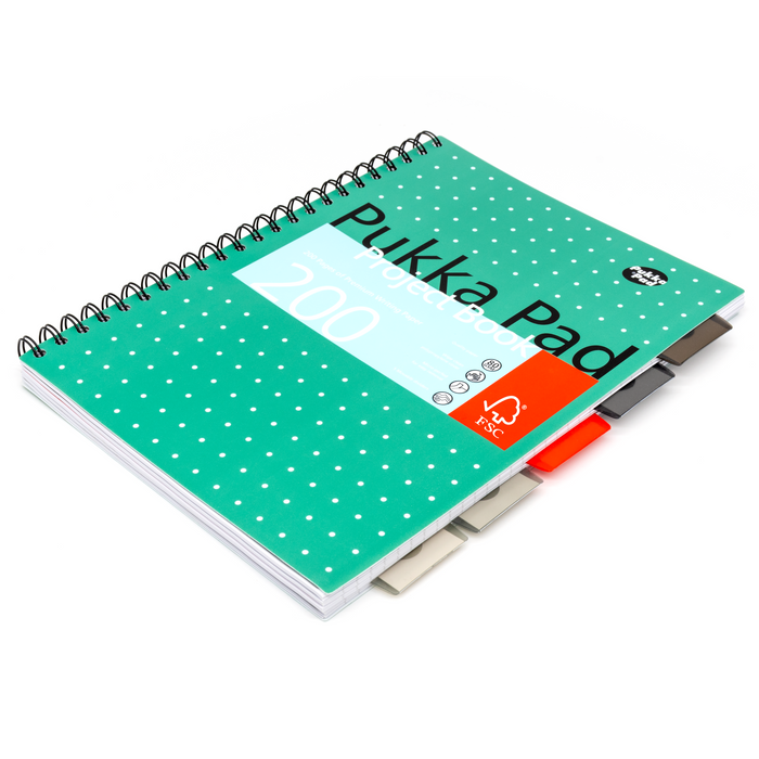 Pukka Pads Metallic Lined A4 Project Book - Pack of 3