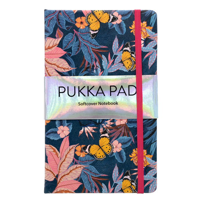 Pukka Pads Bloom Carnet A5 à couverture souple en bleu