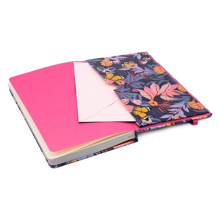 Pukka Pads Bloom A5 Softcover-Notizbuch in Blau