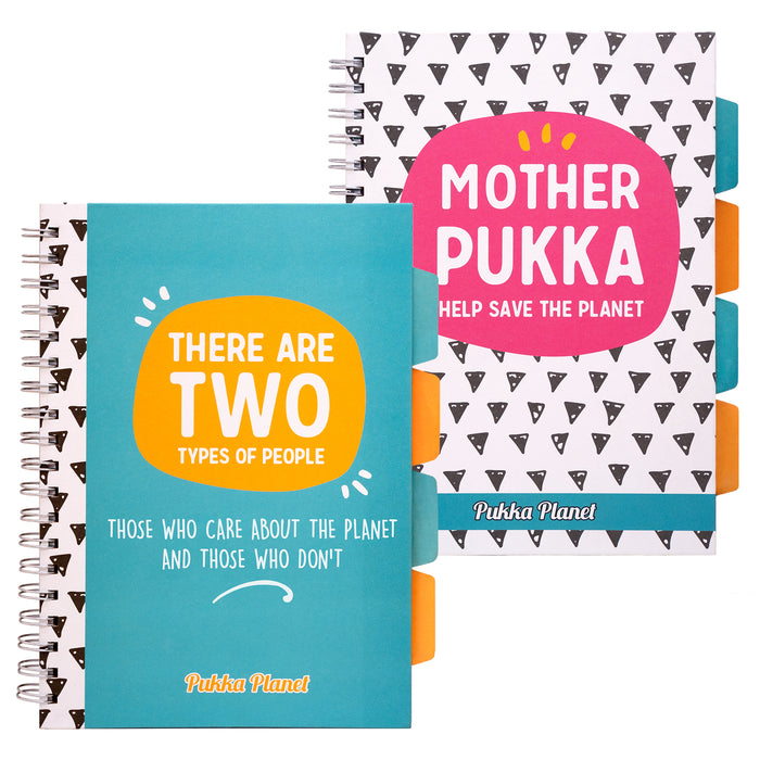 Pukka Planet B5 liniertes Hardcover-Projektbuch – 2er-Pack 