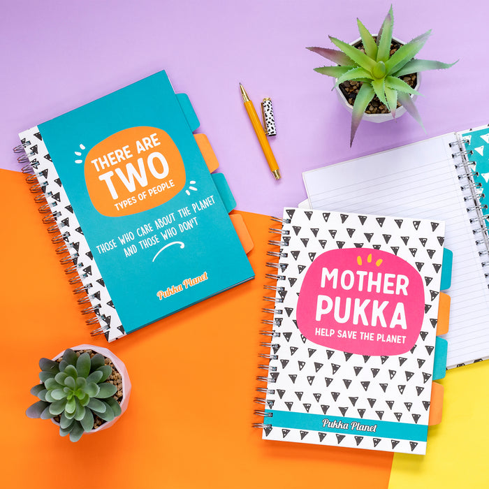 Pukka Planet B5 liniertes Hardcover-Projektbuch – 2er-Pack 