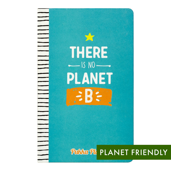 Pukka Planet Softcover liniertes Notizbuch „There is No Planet B“ 