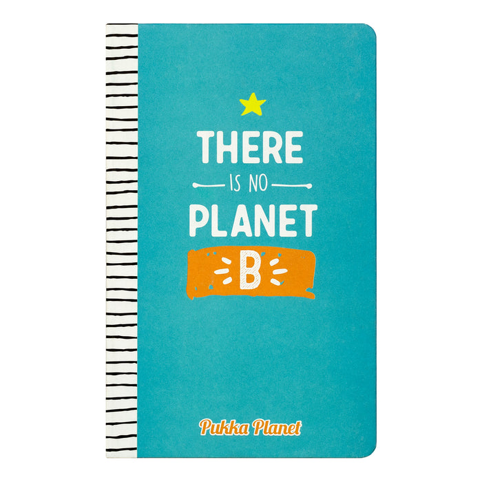 Pukka Planet Softcover liniertes Notizbuch „There is No Planet B“ 