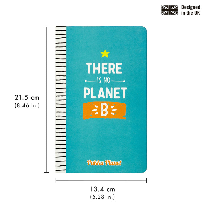 Pukka Planet Softcover liniertes Notizbuch „There is No Planet B“ 