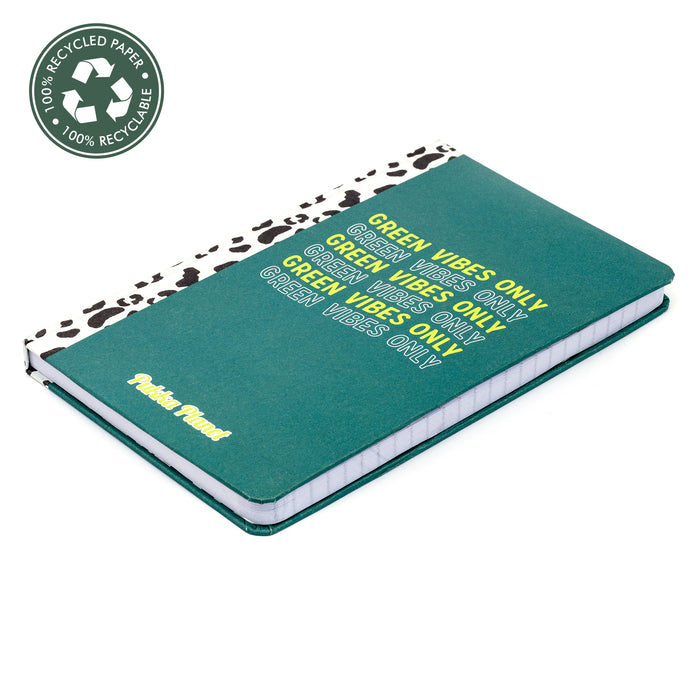 Pukka Planet Softcover liniertes Notizbuch 'Green Vibes Only' 