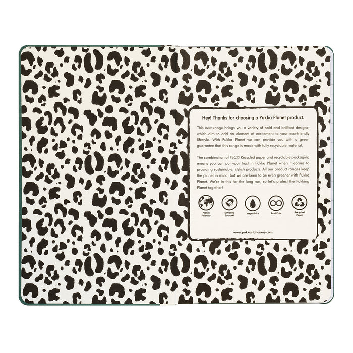 Pukka Planet Soft Cover Lined Notebook 'Green Vibes Only'