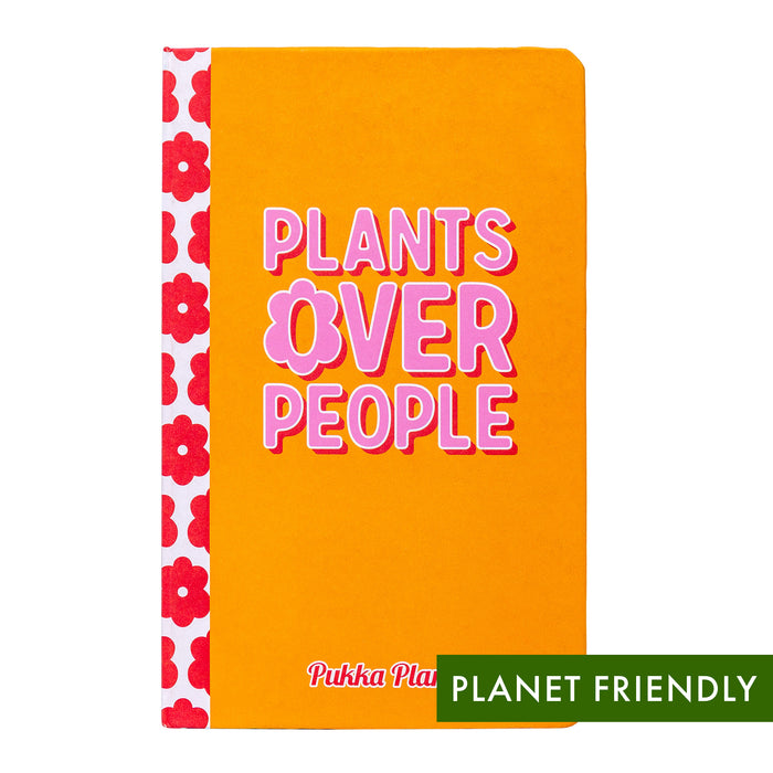 Pukka Planet Soft Cover Lined Notebook 'Plants Over People'