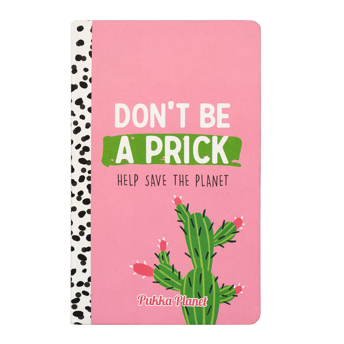 Pukka Planet Softcover liniertes Notizbuch „Don't be a Prick“ 