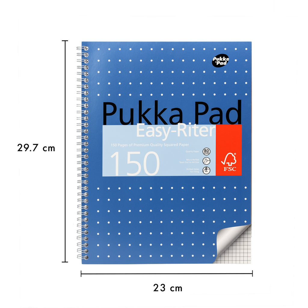 6x Turquoise Pukka Pad A4 80gsm Ruled With Margin 100 Pages 50 - View #8