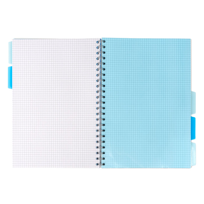 Unipad Essentials Carnet de projets A4 5 x 5 carrés – Lot de 4 assortis