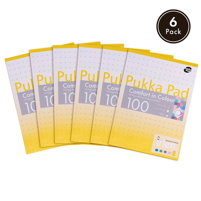 Pukka Pads Irlen Recharge A4 Doré - Paquet de 3 