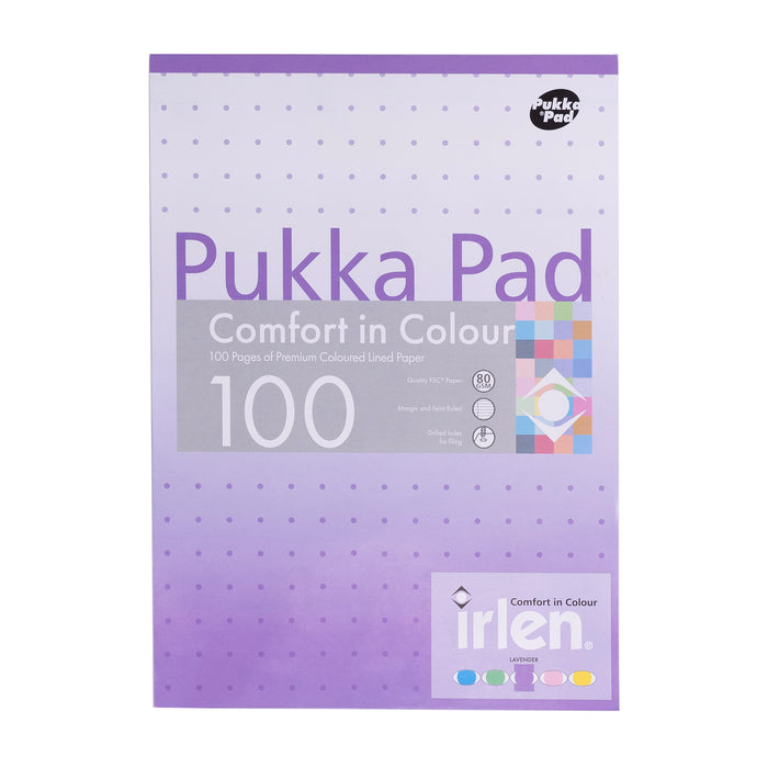 Pukka Pads Irlen Recharge A4 Lavande - Paquet de 3 