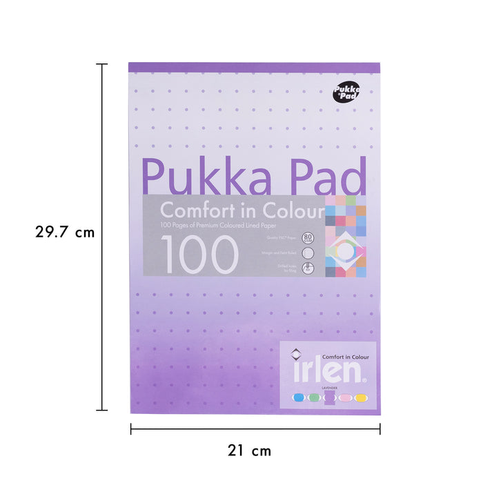 Pukka Pads Irlen A4 Refill Pad in Lavender - Pack of 6