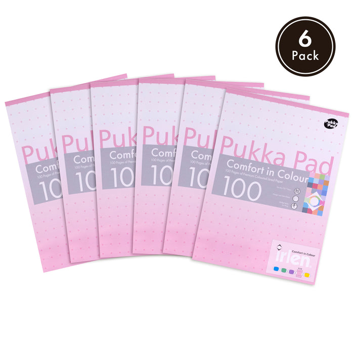 Pukka Pads Irlen Recharge A4 Rose - Paquet de 3 