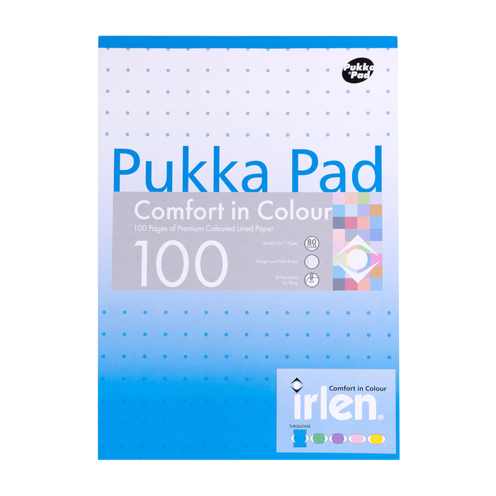 Pukka Pads Irlen A4 Nachfüllblock in Türkis – 6er-Pack 