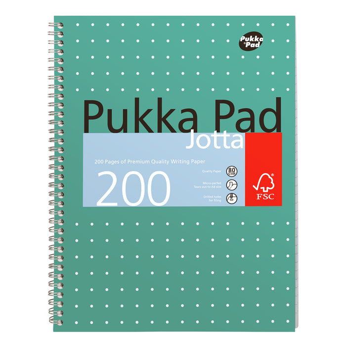 Pukka Pads A4 Metallic Lined Jotta Notebook - Pack of 3