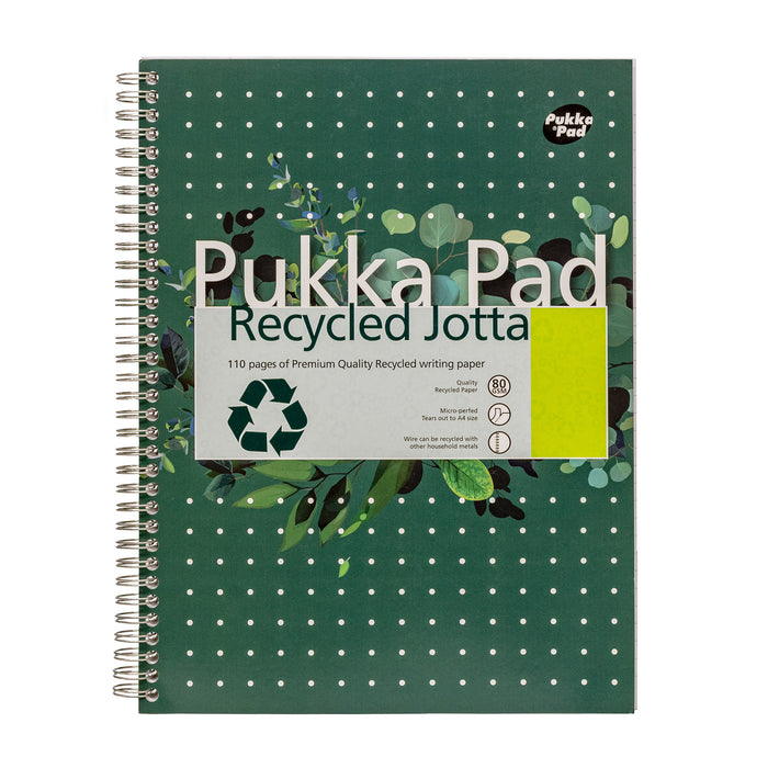 Pukka Pads Carnet recyclé ligné A4+- Paquet de 3