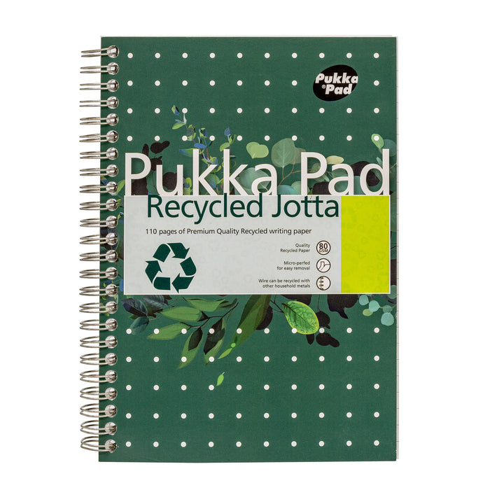 Pukka Pads A5 gevoerd, gerecycled notitieboek - 3 stuks