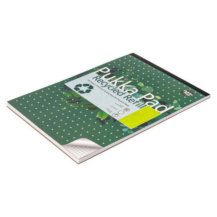 Pukka Pads A4 5x5 Squared Recycled Refill Pad - Pack of 6