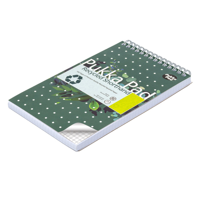 Pukka Pads Recycled 5x5 Squared Shorthand Pad - Pack of 3