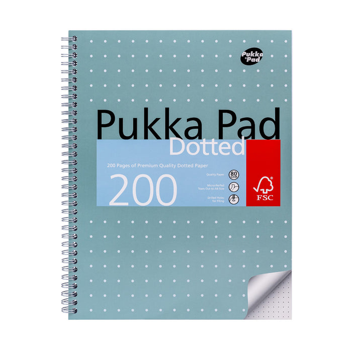 Pukka Pads Carnet Jotta A4 à grille de points métallique de 5 mm - Paquet de 3