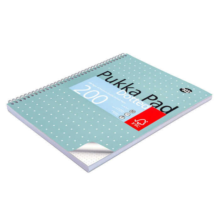 Pukka Pads Metallic 5 mm Dot Grid A4 Jotta Notebook – 3er-Pack