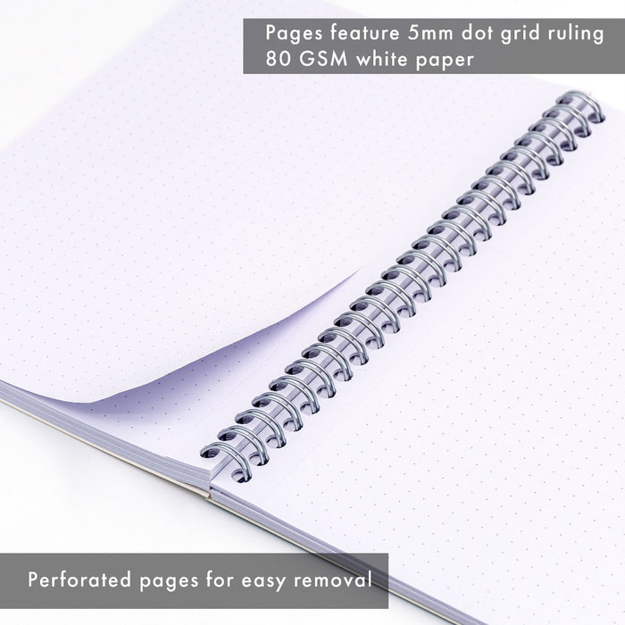 Pukka Pads Metallic 5mm Dot Grid A5 Jotta Notebook - Pack of 3